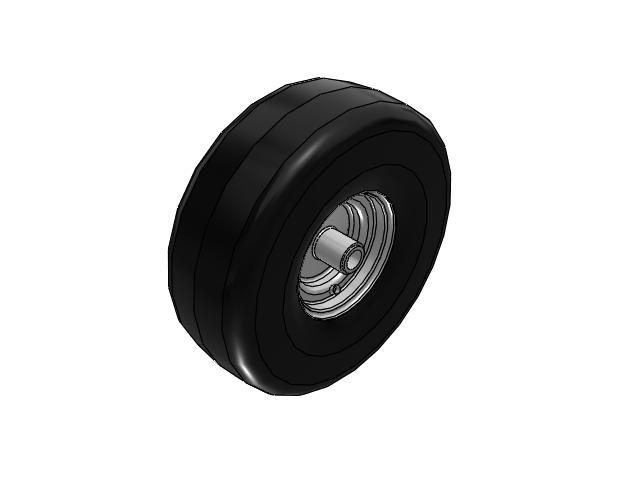 SF Pneumatic Rubber 15.1 Wheel with Straight Roller Bearing