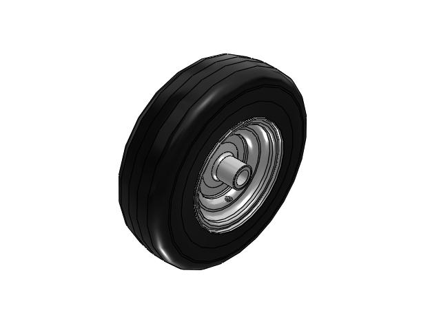 SF Pneumatic Rubber 16.3 Wheel with Straight Roller Bearing