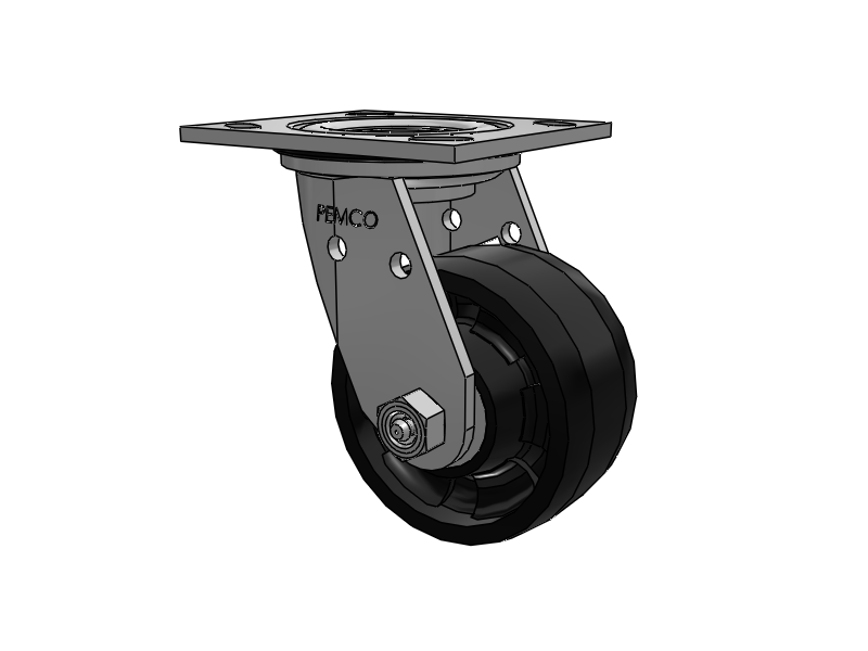 E-line Stainless Steel Sealed Swivel Caster with 4 x 2 Maxim Solid Fiberglass/Nylon Wheel