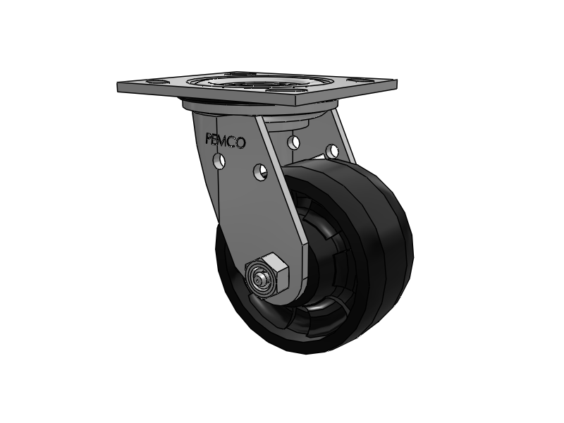 E-line Stainless Steel Sealed Swivel Caster with 4 x 2 Maxim Solid Fiberglass/Nylon Wheel