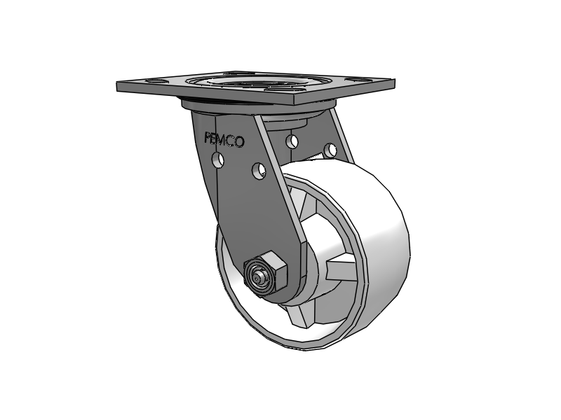 E-line Stainless Steel Sealed Swivel Caster with 4 x 2 Retort Hi-Temp Wheel