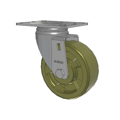 Heatwave Top Plate Swivel Caster with 4 x 1.5 Wheel