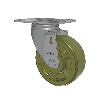 Heatwave Top Plate Swivel Caster with 4 x 1.5 Wheel
