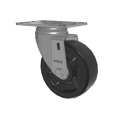Heatwave Top Plate Swivel Caster with 4 x 1.5 Wheel