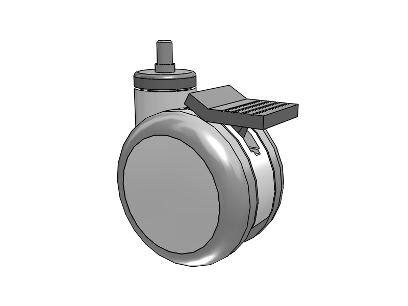Twin-Med TM Caster with 4 x 2.6094 Wheel