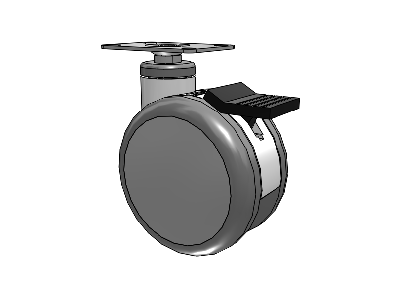 Twin-Med TM Caster with 5 x 3 Wheel