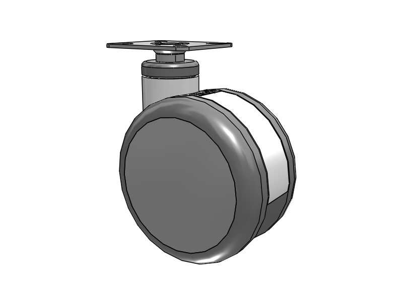 Twin-Med TM Caster with 5 x 3 Wheel
