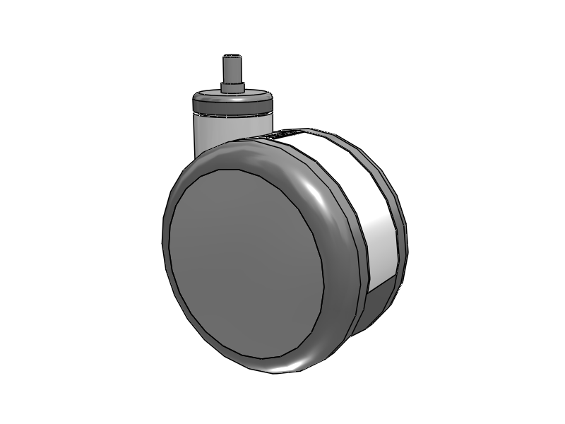 Twin-Med TM Caster with 5 x 3 Wheel