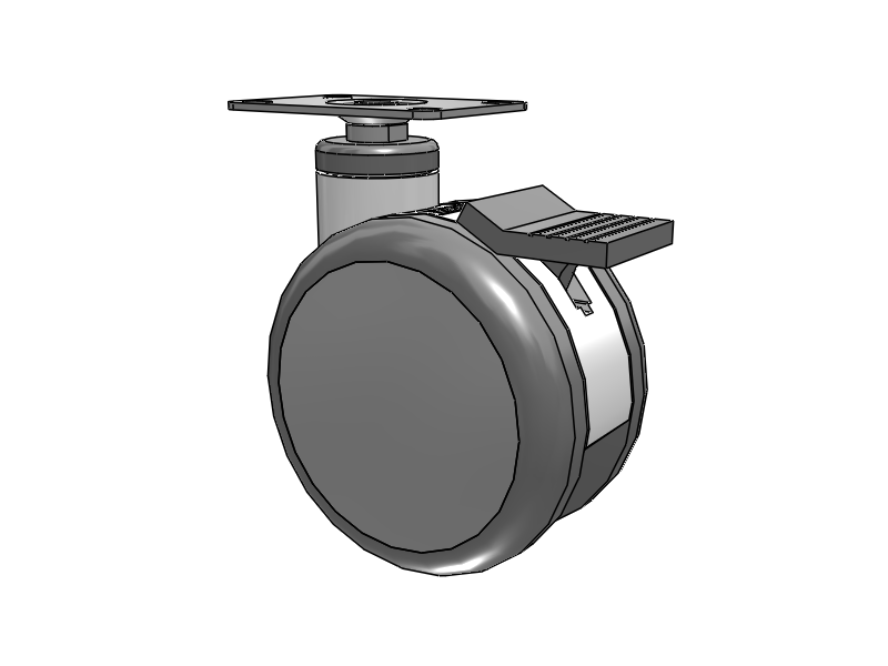 Twin-Med TM Caster with 5 x 3 Wheel