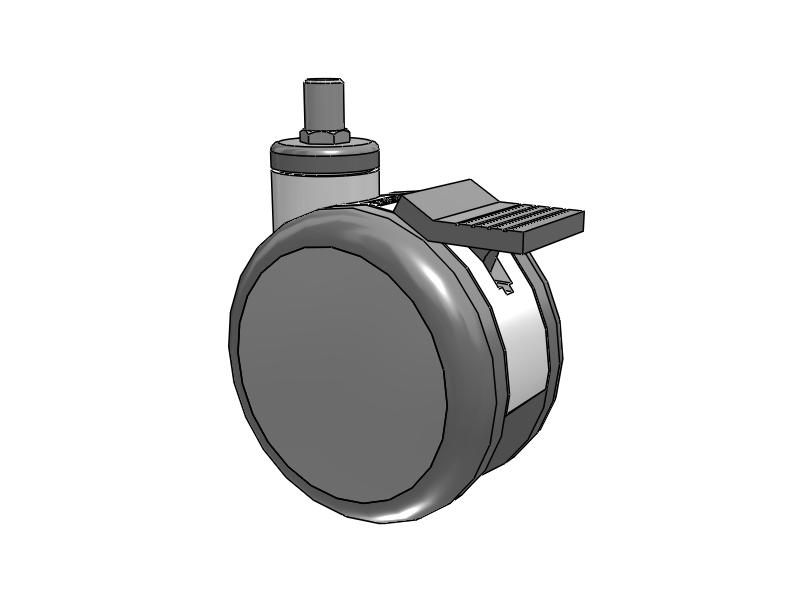Twin-Med TM Caster with 5 x 3 Wheel