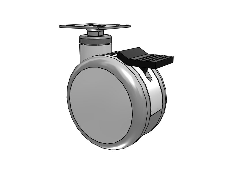 Twin-Med TM Caster with 5 x 3 Wheel