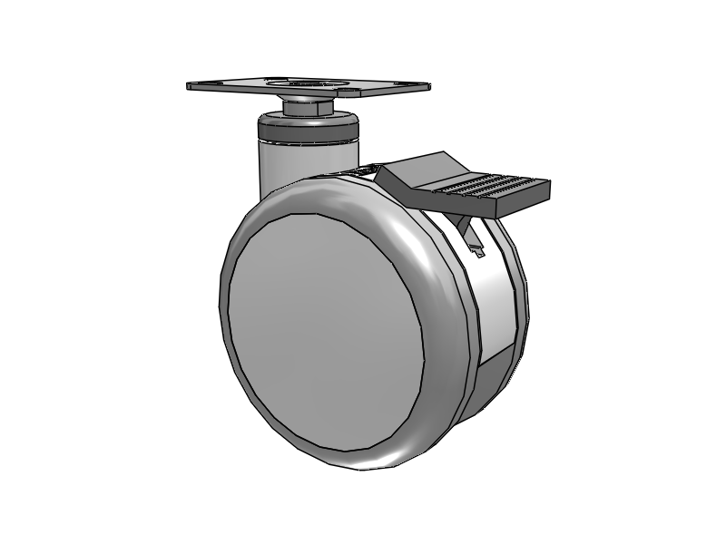 Twin-Med TM Caster with 5 x 3 Wheel