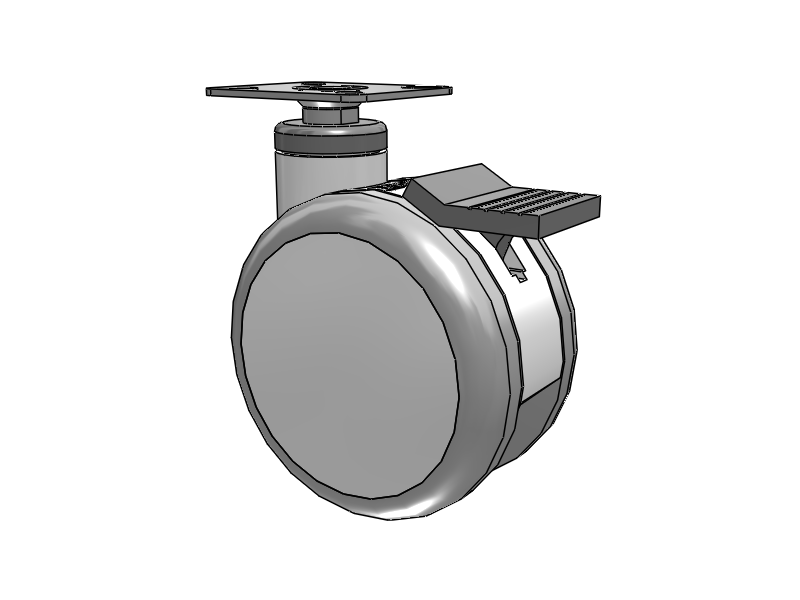 Twin-Med TM Caster with 5 x 3 Wheel