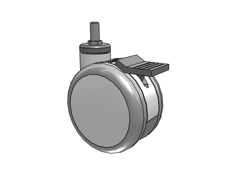 Twin-Med TM Caster with 5 x 3 Wheel