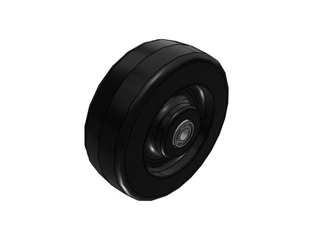 TM Phenolic 6 x 2 Wheel with Straight Bearing
