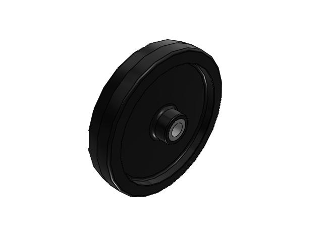 TM Phenolic 16 x 3 Wheel with Straight Bearing