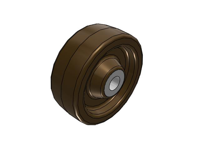 TR High-Heat Phenolic 4 x 1-1/2 Wheel with Straight Bearing