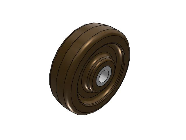 TR High-Heat Phenolic 5 x 1-1/2 Wheel with Straight Bearing