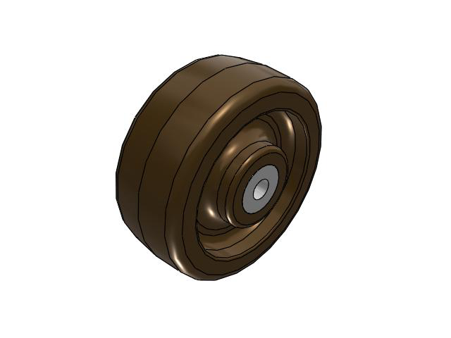 TR High-Heat Phenolic 5 x 2 Wheel with Straight Bearing
