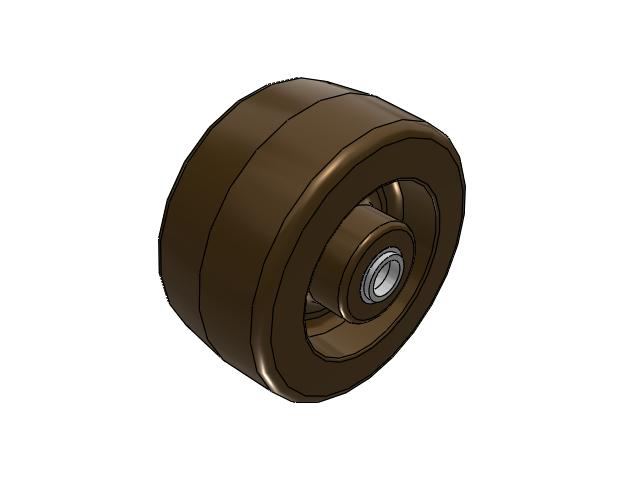 TR High-Heat Phenolic 6 x 3 Wheel with Tapered Bearing