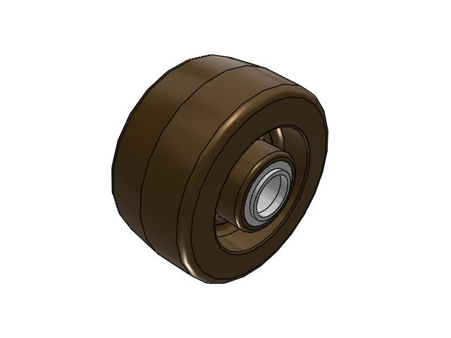 TR High-Heat Phenolic 6 x 3 Wheel with Tapered Bearing