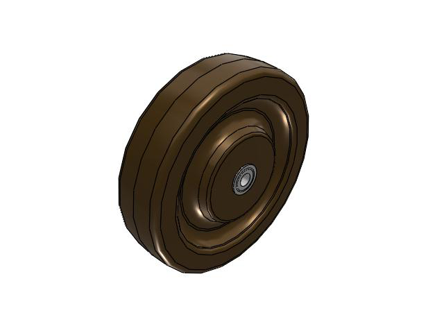 TR High-Heat Phenolic 8 x 2 Wheel with Straight Bearing