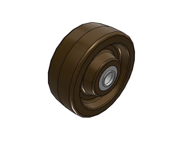 TR High-Heat Phenolic 8 x 3 Wheel with Tapered Bearing