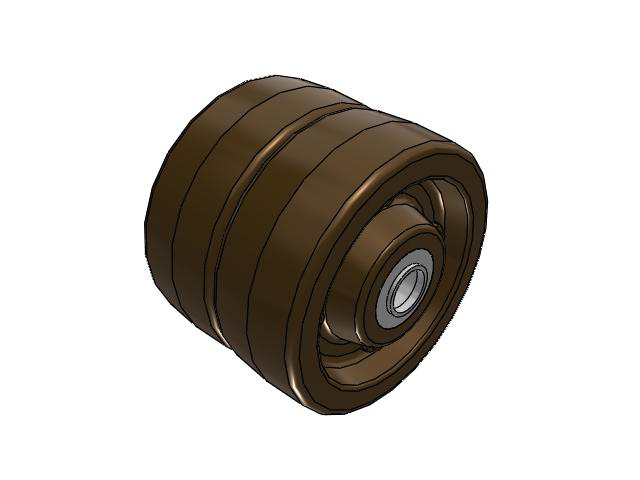 TR High-Heat Phenolic 8 x 6** Wheel with Tapered Bearing