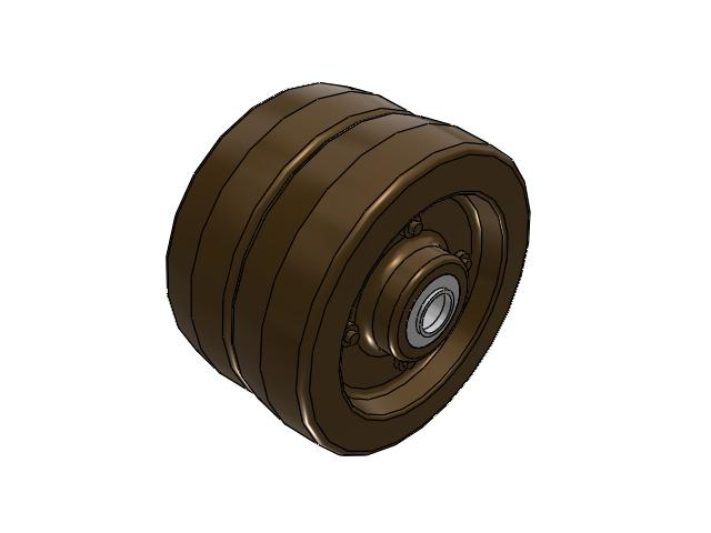 TR High-Heat Phenolic 10 x 6** Wheel with Tapered Bearing