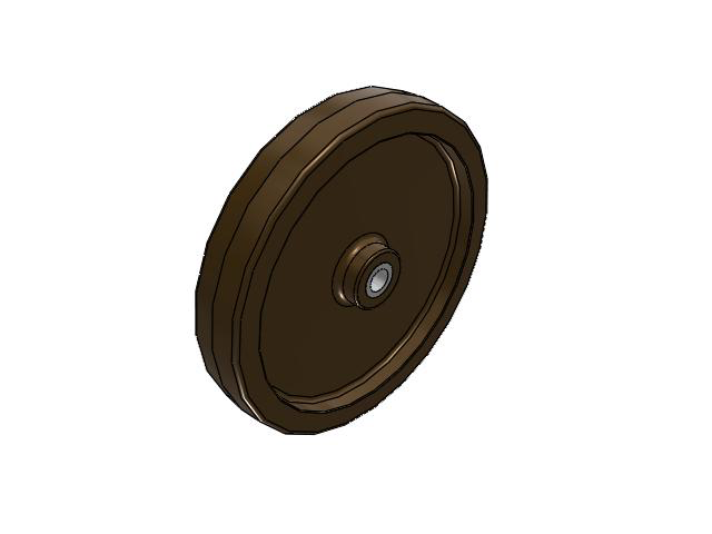 TR High-Heat Phenolic 18 x 3 Wheel with Straight Bearing