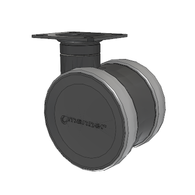 Twist Top Plate Swivel Caster with 100 x 2 TPU (95a) Wheel