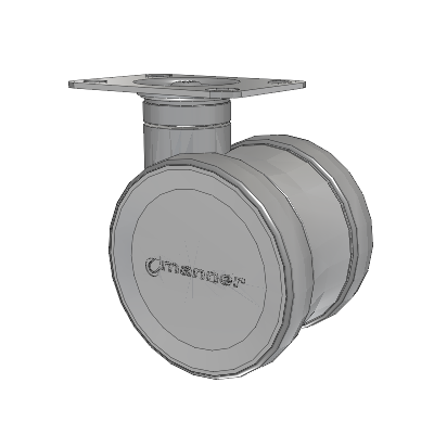 Twist Top Plate Swivel Caster with 100 x 2 TPU (95a) Wheel
