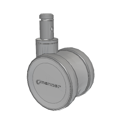 Twist Round Stem Caster with 100 x 2 TPU (95a) Wheel