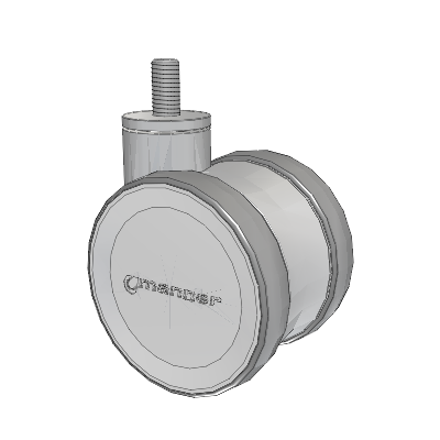 Twist Threaded Stem Caster with 100 x 2 TPU (95a) Wheel