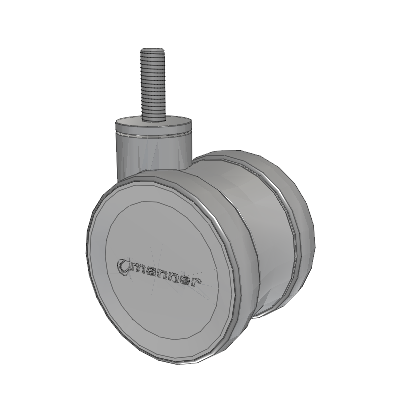Twist Threaded Stem Caster with 100 x 2 TPU (95a) Wheel