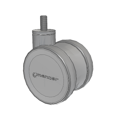 Twist Threaded Stem Caster with 100 x 2 TPU (95a) Wheel