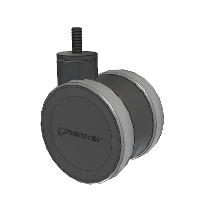 Twist Threaded Stem Caster with 100 x 2 TPU (95a) Wheel