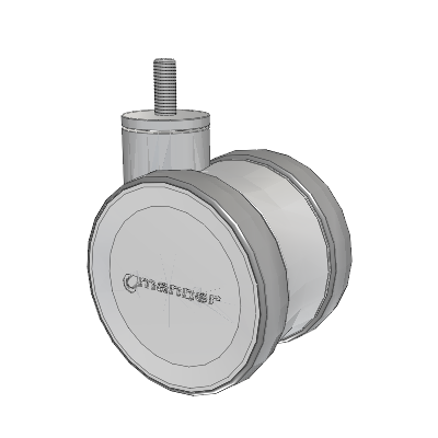 Twist Threaded Stem Caster with 100 x 2 TPU (95a) Wheel