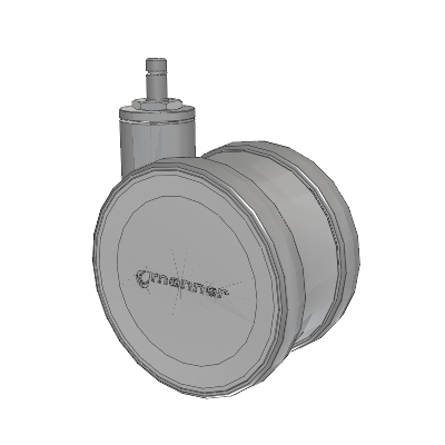 Twist Grip Ring Caster with 125 x 2 TPU (95a) Wheel