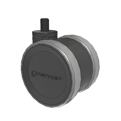 Twist Threaded Stem Caster with 75 x 2 TPU (95a) Wheel