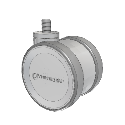 Twist Threaded Stem Caster with 75 x 2 TPU (95a) Wheel