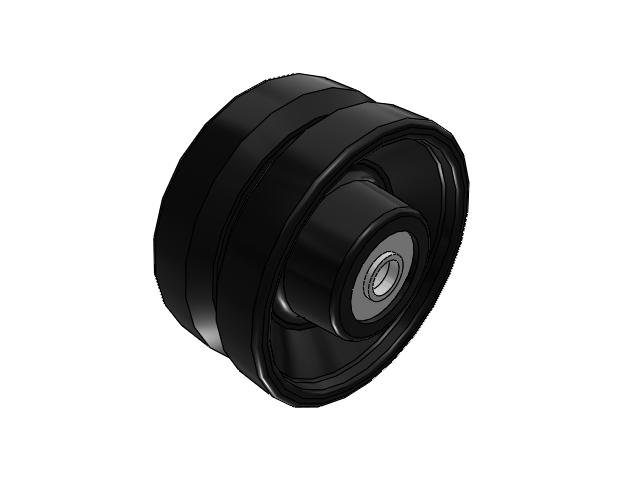 VM Ductile Iron V-Groove 6 x 3 Wheel with Tapered Roller Bearing