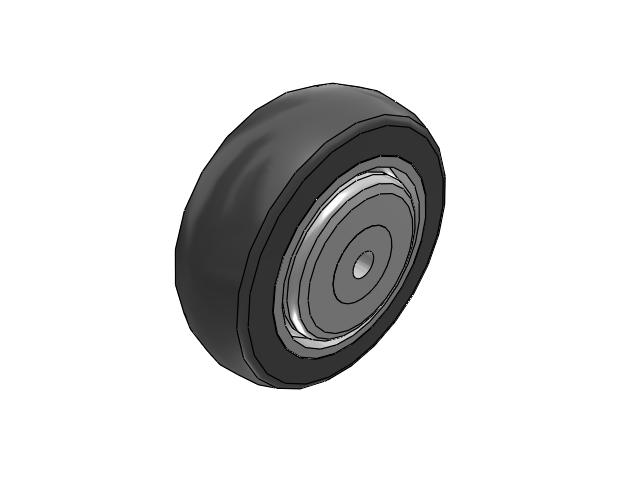 XA Polyurethane on Polypropylene 4 x 1-1/4 Wheel with Roller Bearing