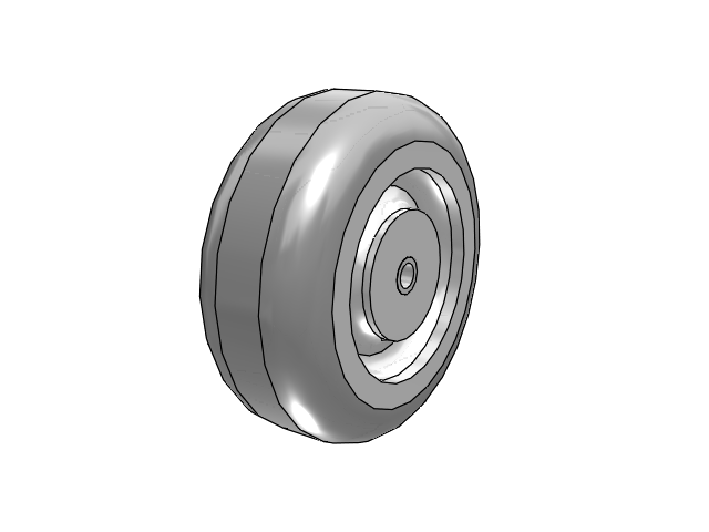 XX XB Shopping Cart Wheels 3.5000 x 1.3750 with Annular Ball Bearing