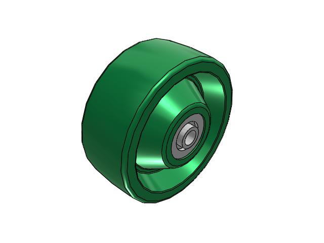 XI X-treme Solid Polyurethane 5 x 2 Wheel with Precision Ball Bearing