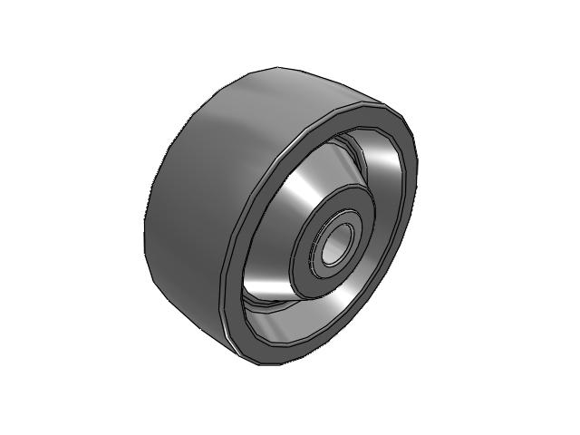 XP X-treme Plus Solid Polyurethane 5 x 2 Wheel with Delrin Bearing