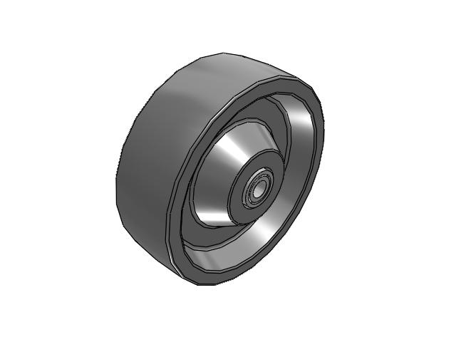 XP X-treme Plus Solid Polyurethane 6 x 2 Wheel with Roller Bearing