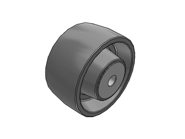 XP X-treme Plus Solid Polyurethane 6 x 3 Wheel with Delrin Bearing