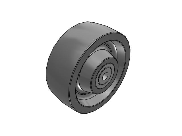 XP X-treme Plus Solid Polyurethane 8 x 3 Wheel with Roller Bearing