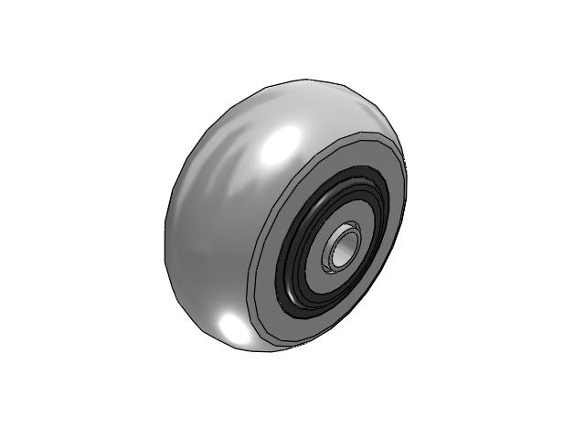 XR X-tra Soft Rubber Wheels 3 x 1-1/4 with Precision Ball Bearing